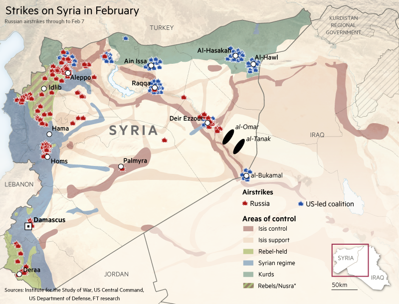 Strikes on Syria in February 2016