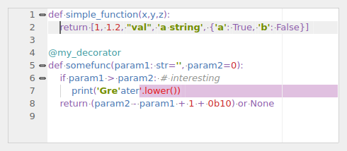 QgsCodeEditorWidget containing a QgsCodeEditorPython editor