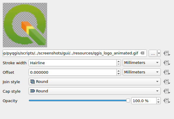 QgsRasterLineSymbolLayerWidget