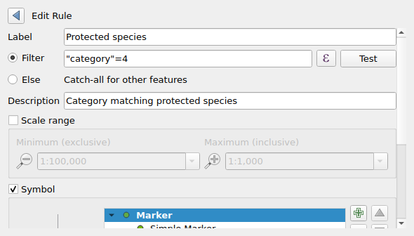 QgsRuleBasedRendererWidget when editing a rule