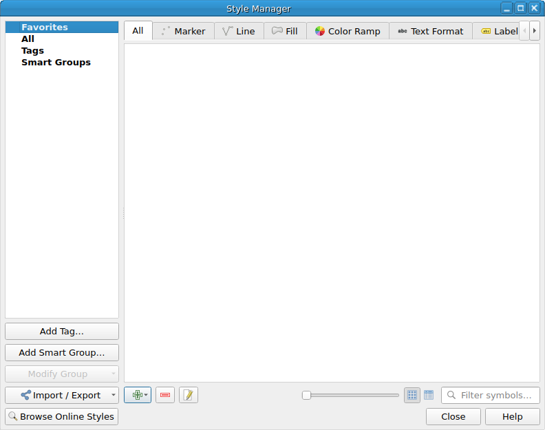 QgsStyleManagerDialog